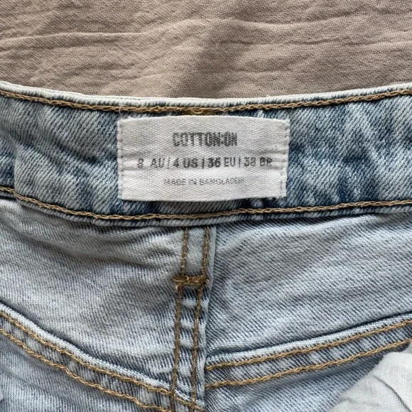 Light Blue Denim Women's Shorts - Picture 3 of 3